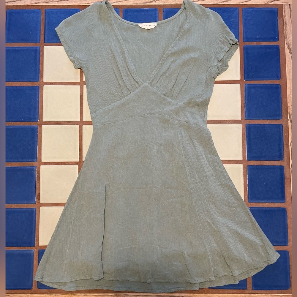 LA Hearts Green Mini Dress 👗